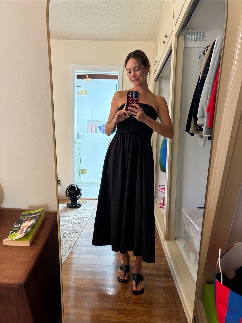 Elegant Black Strapless Dress